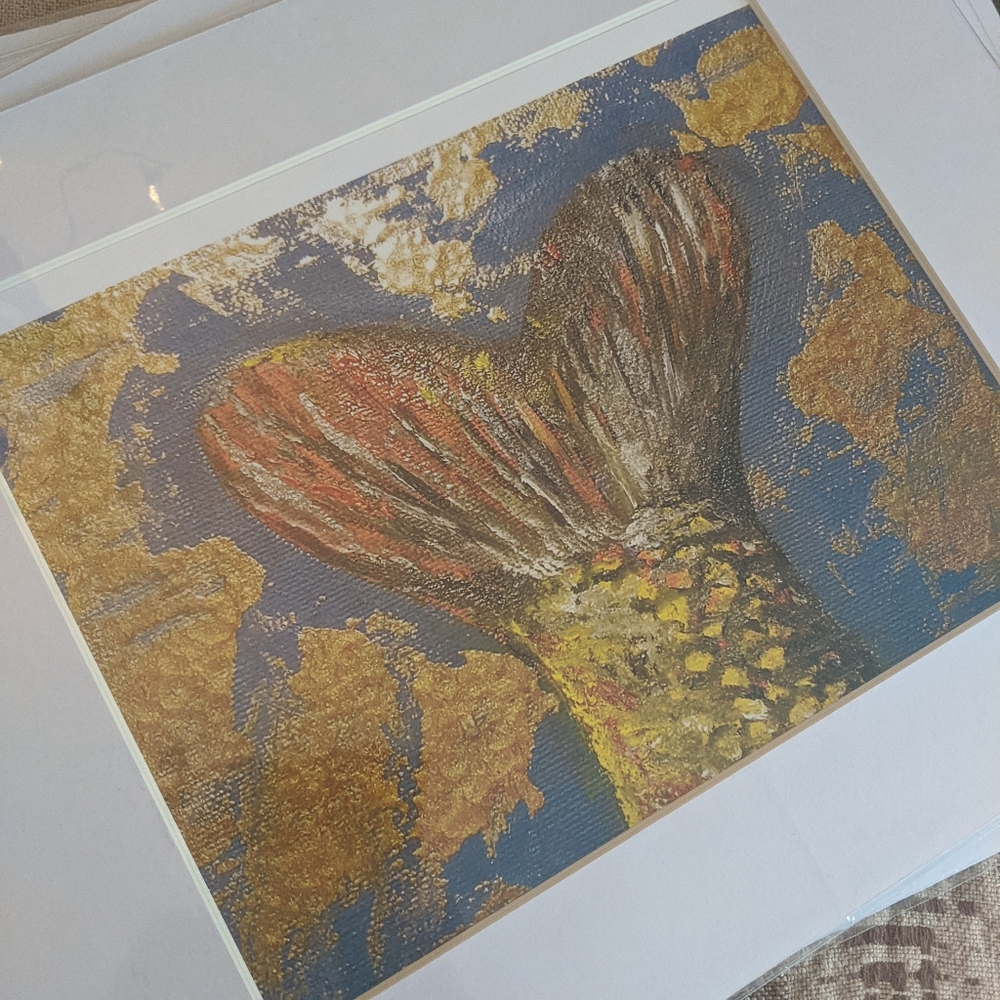 Fish tail art print